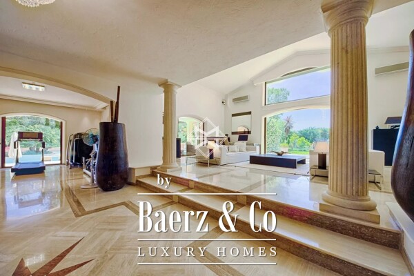 photo 6 In a closed and secured estate, properyt totally refurbished of about 600 sqm on an almost flat land of approximately 800 sqm decorated with a swimming pool and a tennis court.