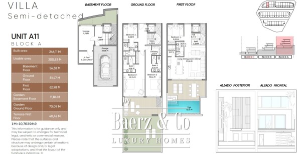 Floor Plan 1 - Exclusive new built semi-detached villa
