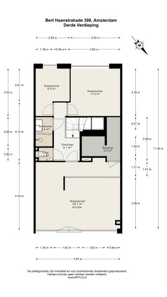 Floor Plan 4 - Bert Haanstrakade 398
