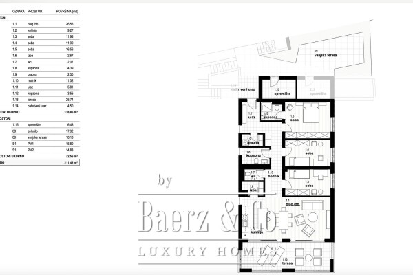 photo 11 Kostrena, NEW BUILD, luxurious two-level four-bedroom apartment with sea view, swimming pool