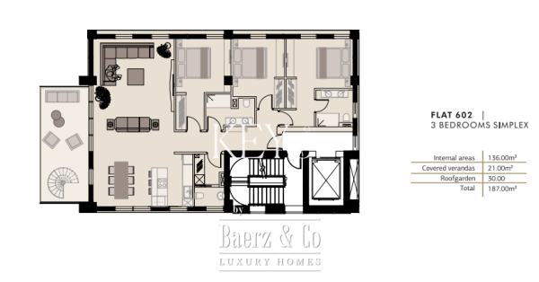 photo 29 2102399 - Modern Key Ready 3 Bedroom Penthouse For sale, Limassol City, 187 sq.m